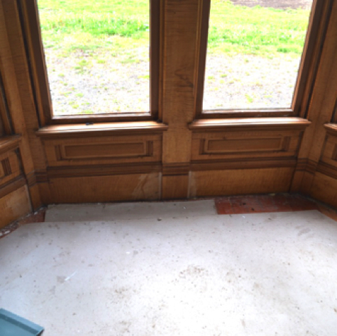 Baseboard before. Baseboard before.